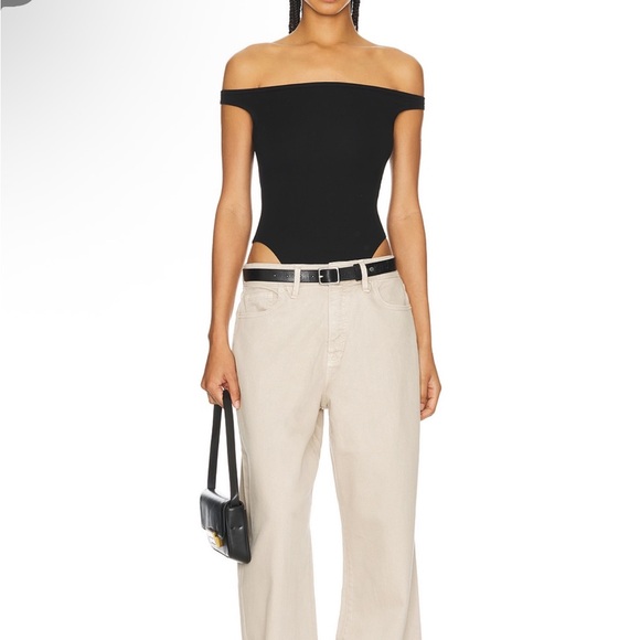 Good American Women's Beige Wide-Leg Pants - Picture 3 of 7